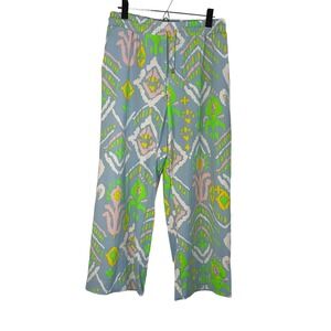 Dudley Stephens Pastel Island Ikat elastic waist draw string paints - L